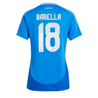 Italien Nicolo Barella #18 Fußballbekleidung Heimtrikot Damen EM 2024 Kurzarm